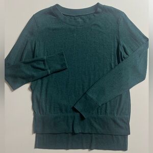 Alo Yoga Glimpse Long Sleeve, Green, Size S